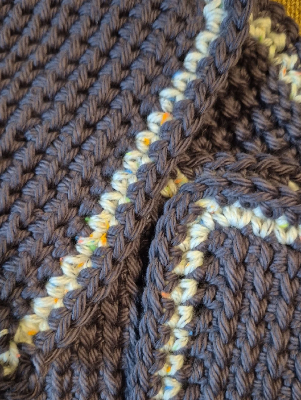 Set Of Four Handmade Mug Rug | Crochet Coaster 100% Cotton • Approx 5"x6" - Picture 7 of 9
